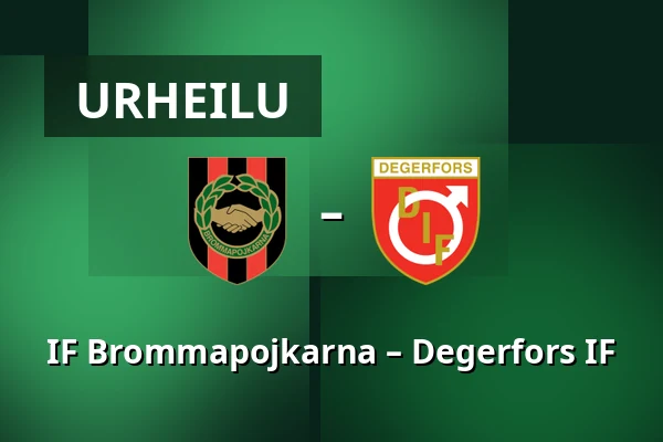 IF Brommapojkarna – Degerfors IF — Grimsta IP, Tukholma