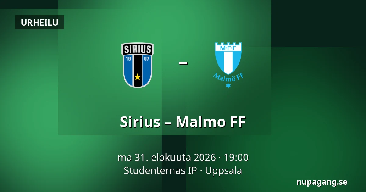 Sirius – Malmo FF — Studenternas IP, Uppsala