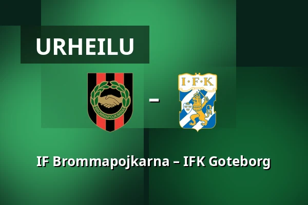 IF Brommapojkarna – IFK Goteborg — Grimsta IP, Tukholma