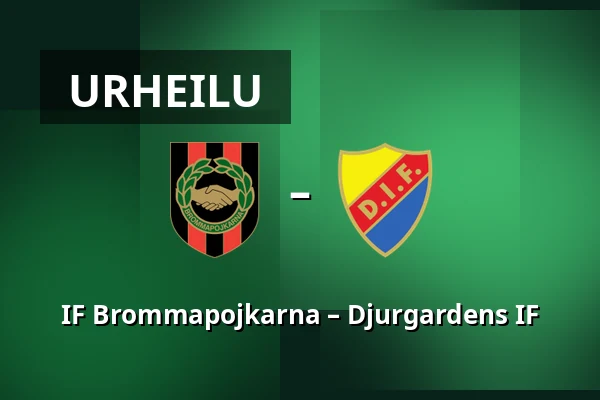 IF Brommapojkarna – Djurgardens IF — Grimsta IP, Tukholma