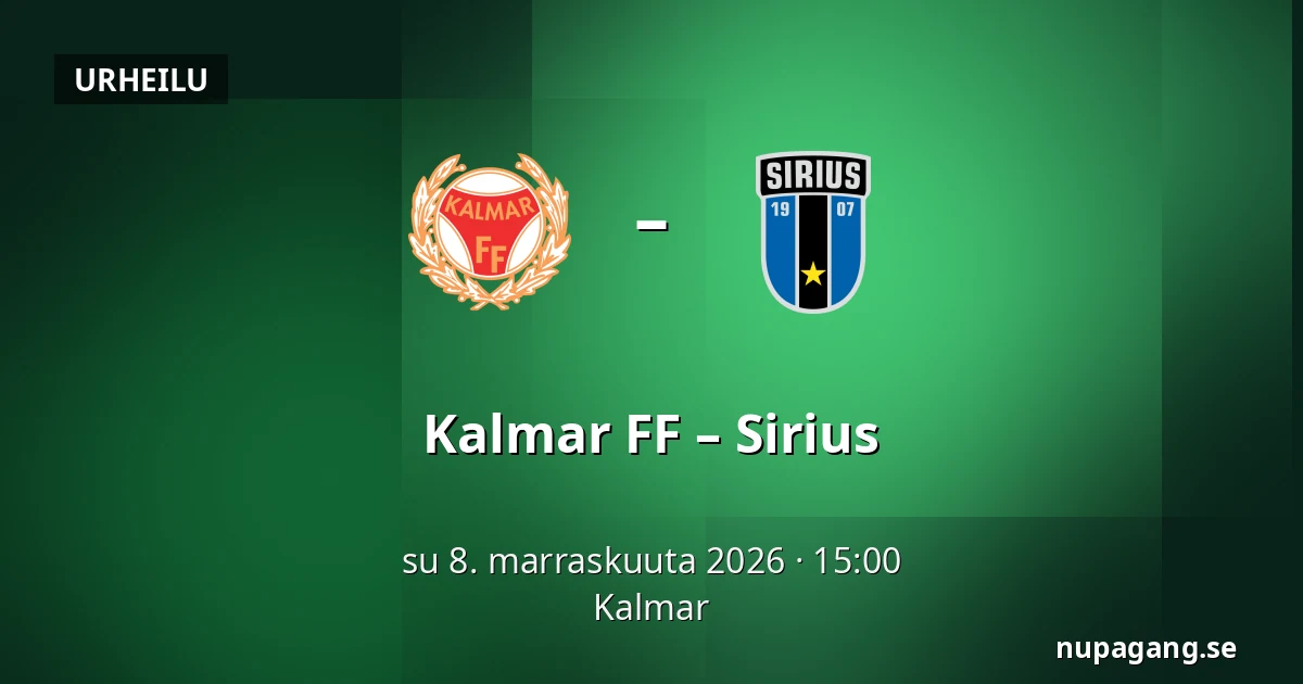 Kalmar FF – Sirius — Kalmar