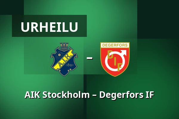 AIK Stockholm – Degerfors IF — Strawberry Arena, Solna