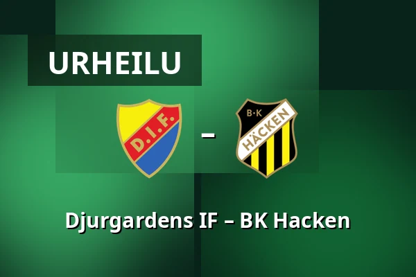 Djurgardens IF – BK Hacken — 3Arena, Tukholma