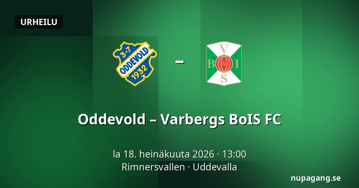 Oddevold – Varbergs BoIS FC — Rimnersvallen, Uddevalla