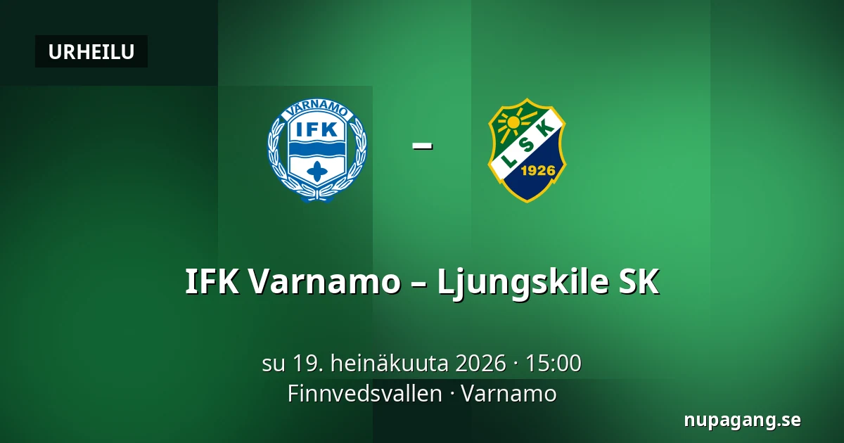 IFK Varnamo – Ljungskile SK — Finnvedsvallen, Varnamo