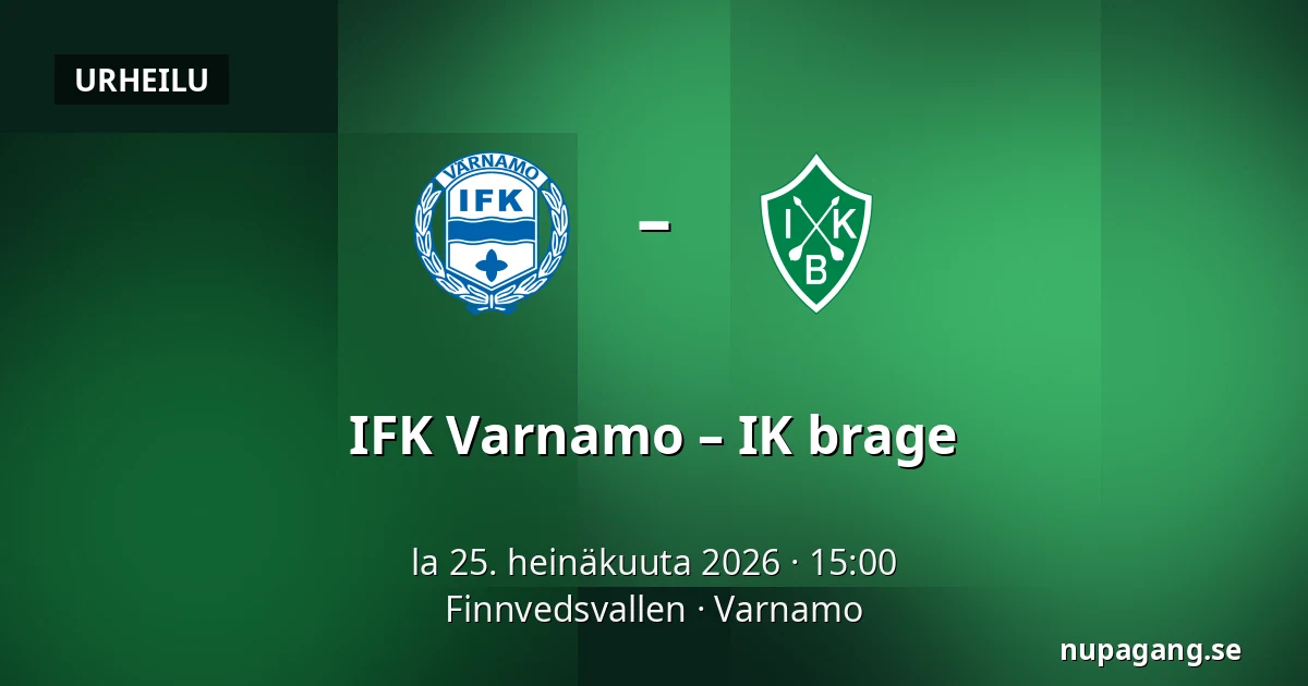 IFK Varnamo – IK brage — Finnvedsvallen, Varnamo