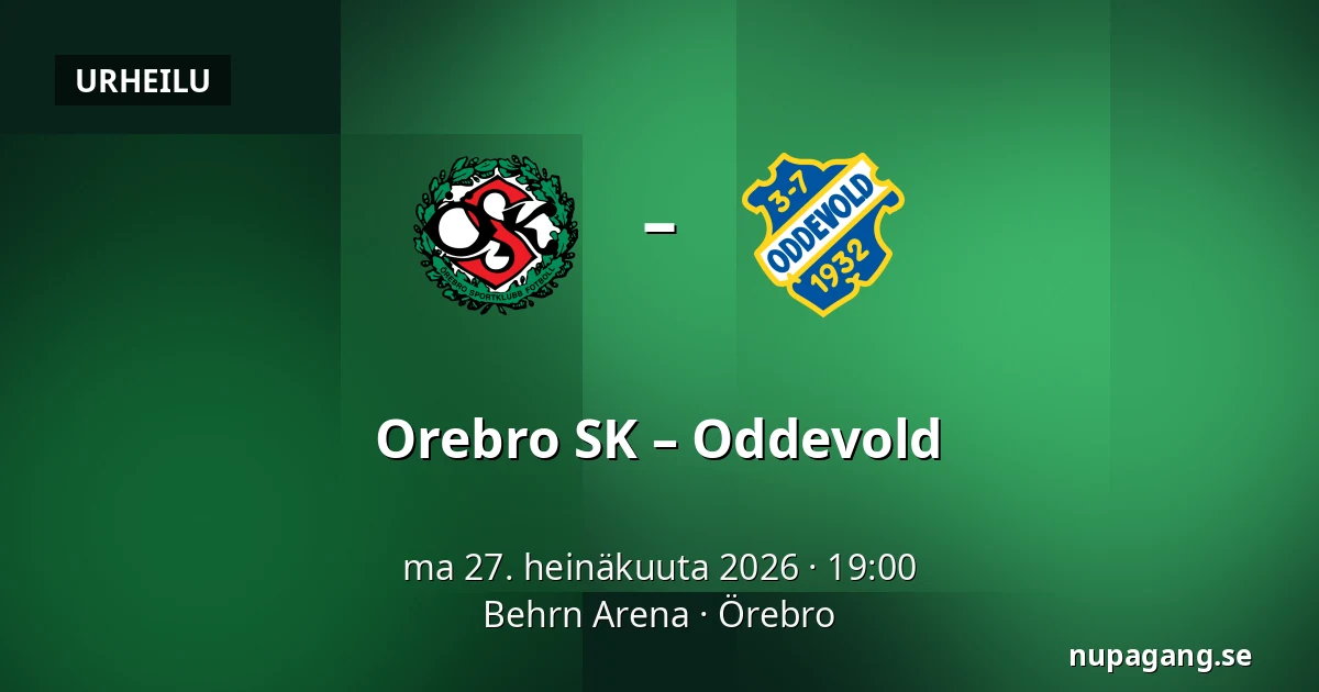 Orebro SK – Oddevold — Behrn Arena, Örebro