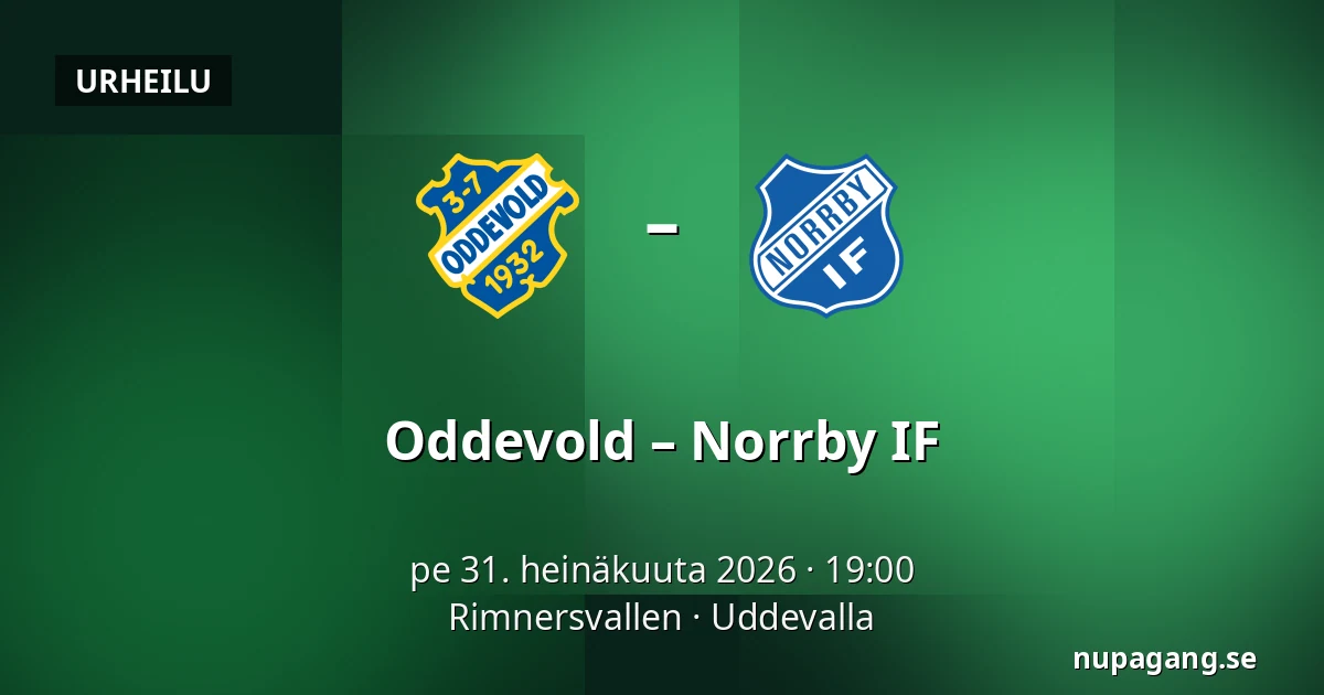Oddevold – Norrby IF — Rimnersvallen, Uddevalla