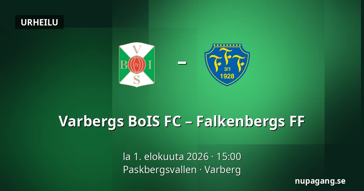 Varbergs BoIS FC – Falkenbergs FF — Paskbergsvallen, Varberg