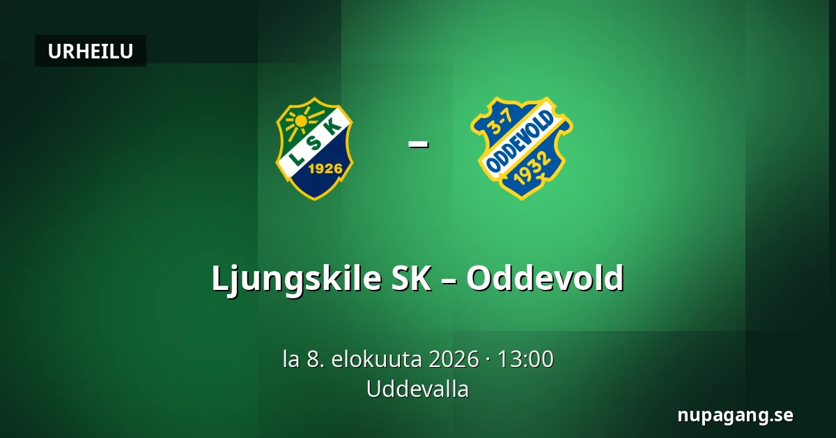 Ljungskile SK – Oddevold — Uddevalla