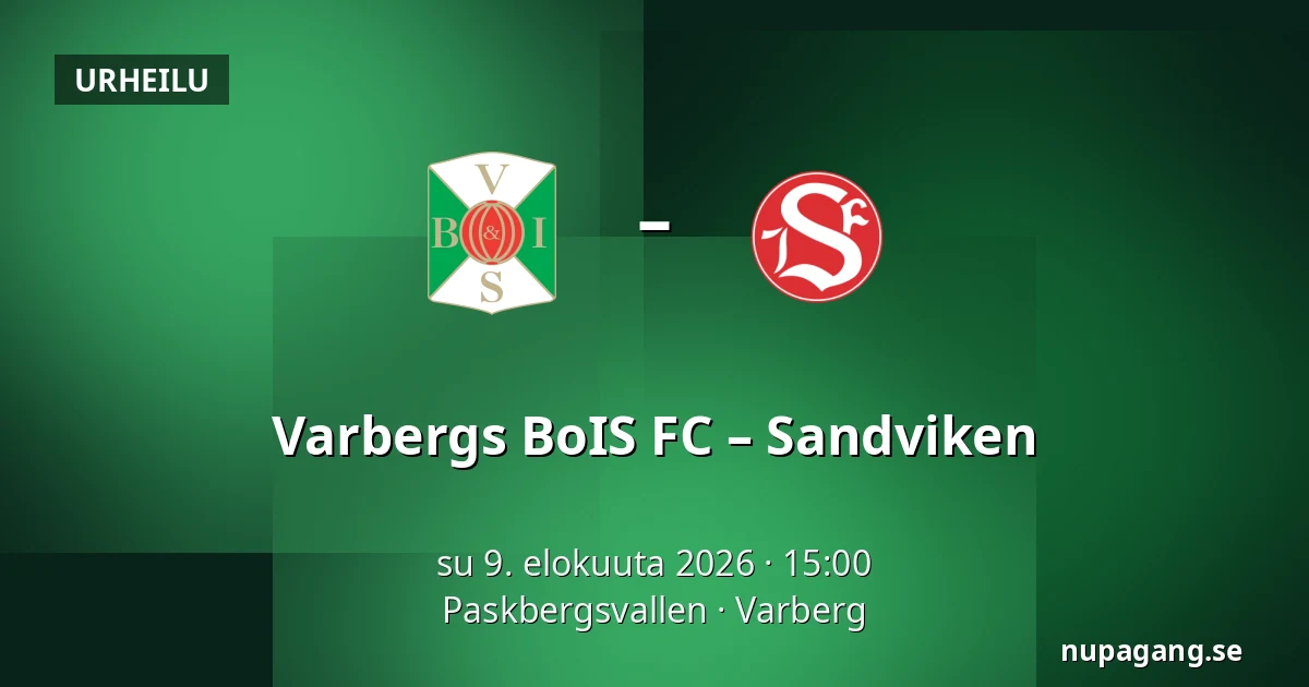Varbergs BoIS FC – Sandviken — Paskbergsvallen, Varberg
