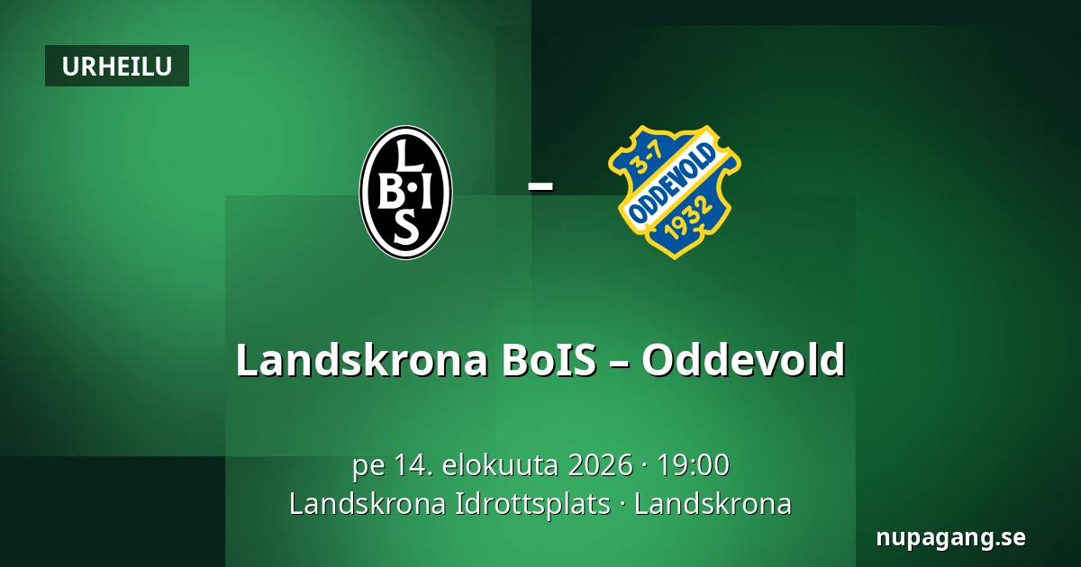 Landskrona BoIS – Oddevold — Landskrona Idrottsplats, Landskrona