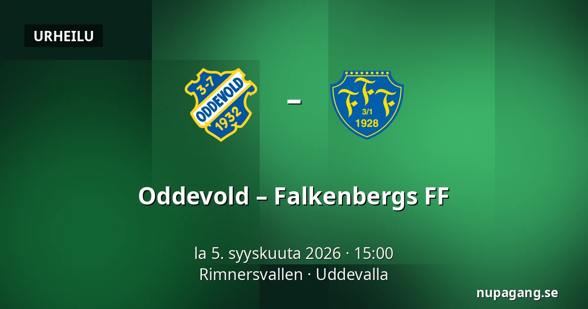 Oddevold – Falkenbergs FF — Rimnersvallen, Uddevalla