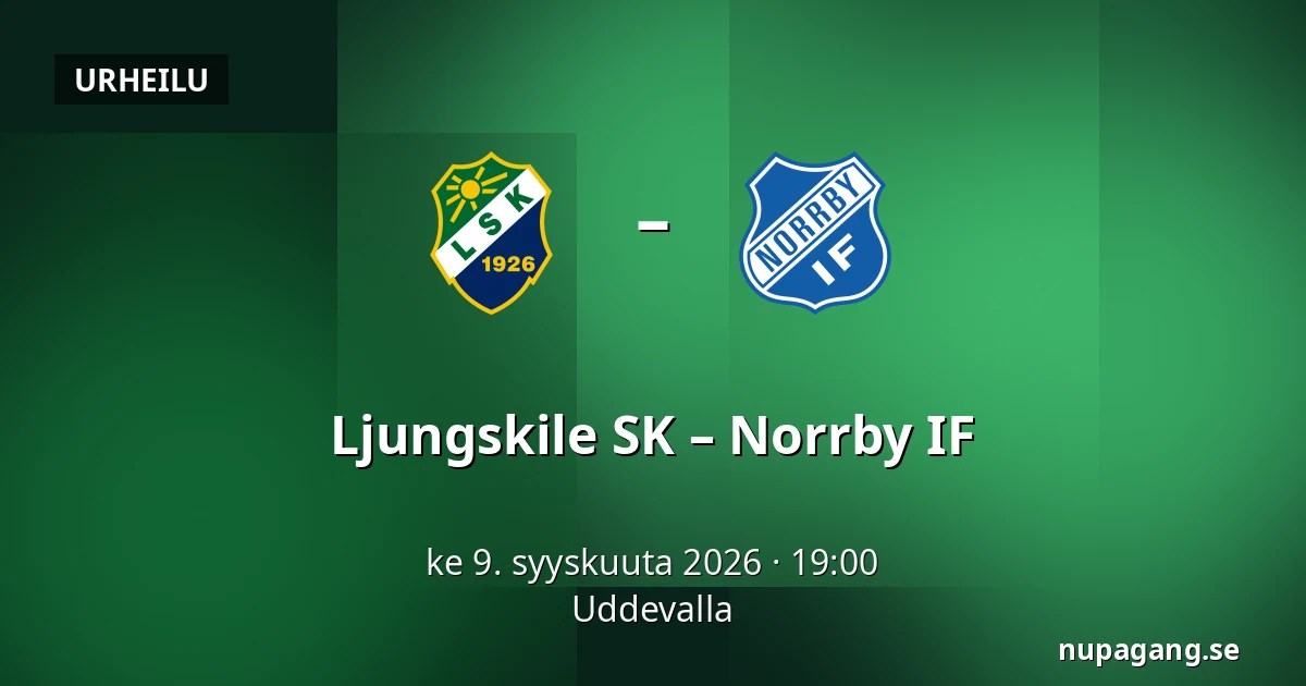 Ljungskile SK – Norrby IF — Uddevalla