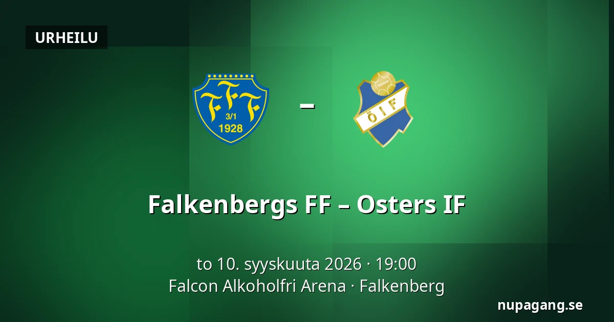 Falkenbergs FF – Osters IF — Falcon Alkoholfri Arena, Falkenberg