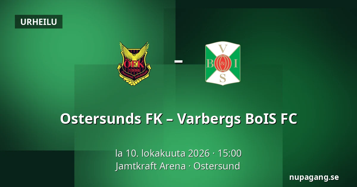 Ostersunds FK – Varbergs BoIS FC — Jamtkraft Arena, Ostersund