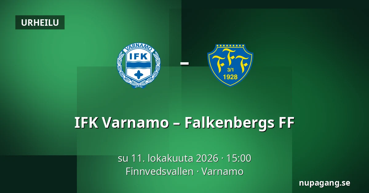 IFK Varnamo – Falkenbergs FF — Finnvedsvallen, Varnamo