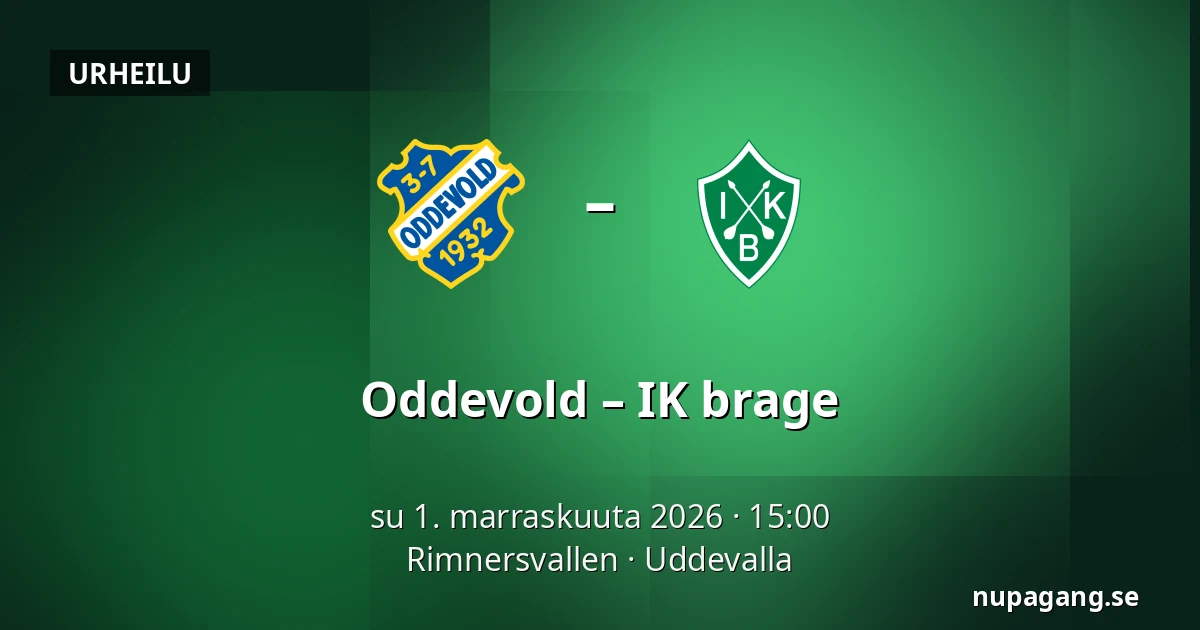 Oddevold – IK brage — Rimnersvallen, Uddevalla