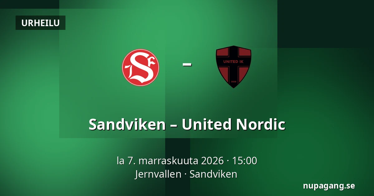 Sandviken – United Nordic — Jernvallen, Sandviken