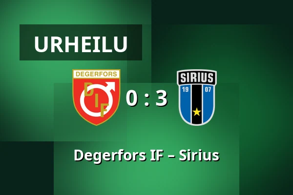 Degerfors IF – Sirius — Stora Valla, Degerfors