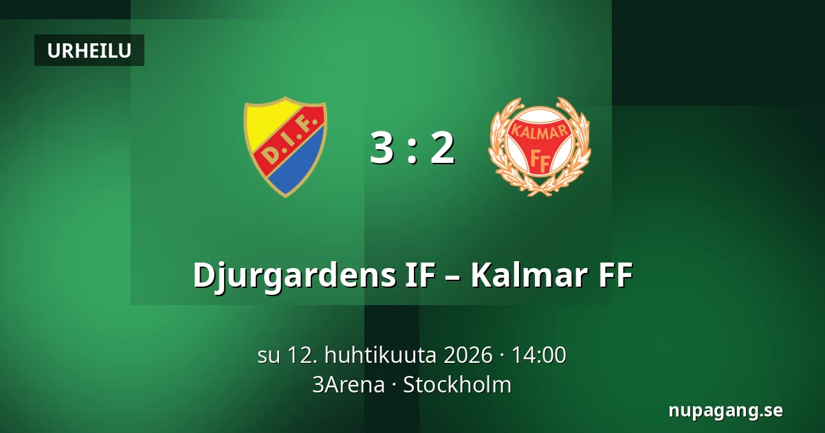 Djurgardens IF – Kalmar FF — 3Arena, Tukholma