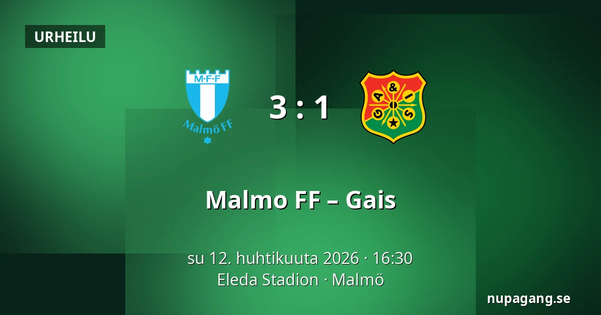 Malmo FF – Gais — Eleda Stadion, Malmö