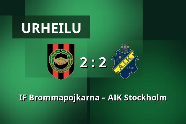IF Brommapojkarna – AIK Stockholm — Grimsta IP, Tukholma