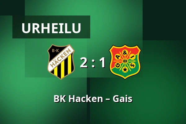 BK Hacken – Gais — Nordic Wellness Arena, Göteborg