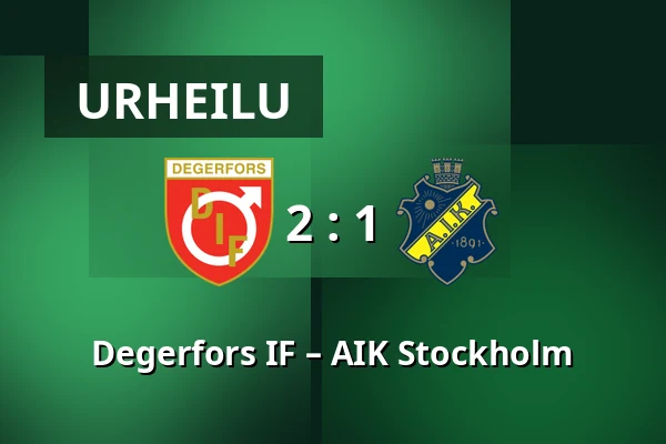 Degerfors IF – AIK Stockholm — Stora Valla, Degerfors