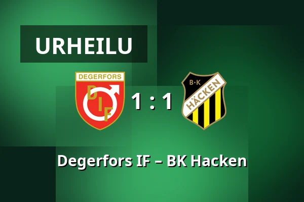 Degerfors IF – BK Hacken — Stora Valla, Degerfors