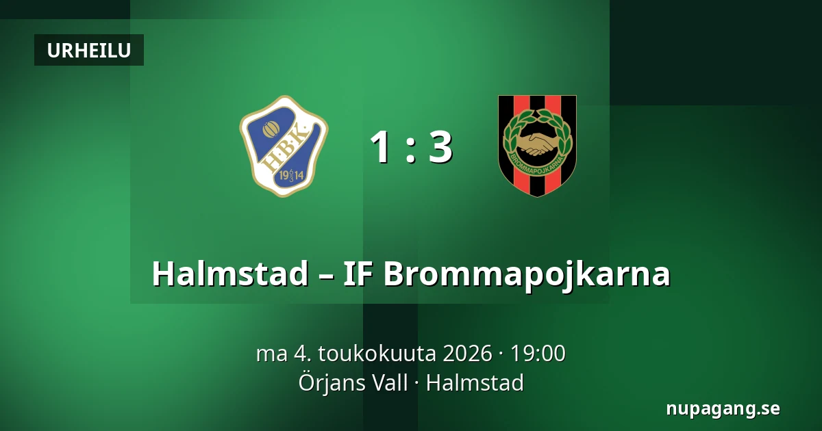 Halmstad – IF Brommapojkarna — Örjans Vall, Halmstad