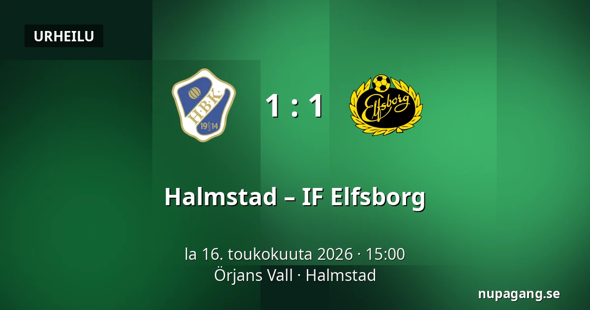 Halmstad – IF Elfsborg — Örjans Vall, Halmstad