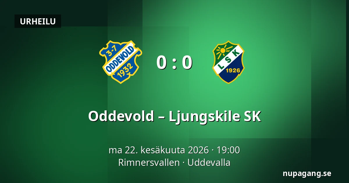 Oddevold – Ljungskile SK — Rimnersvallen, Uddevalla