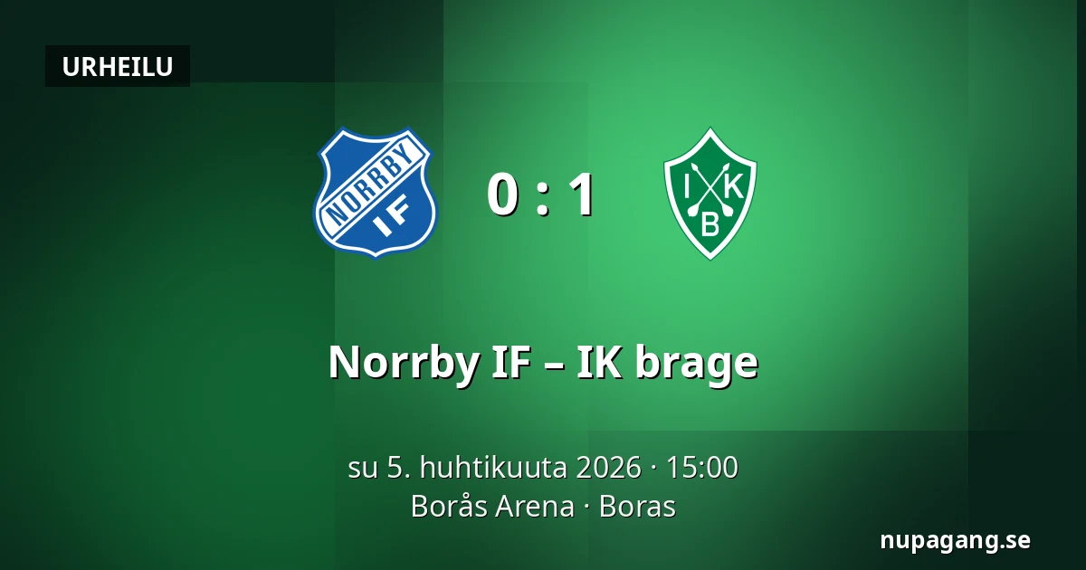 Norrby IF – IK brage — Borås Arena, Boras