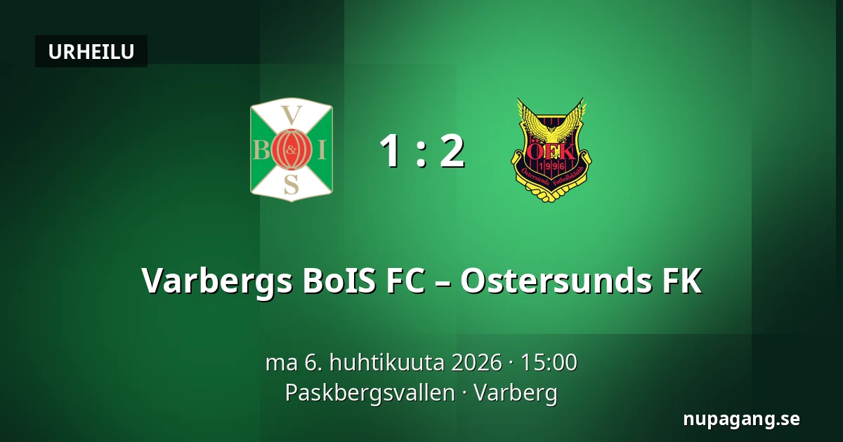 Varbergs BoIS FC – Ostersunds FK — Paskbergsvallen, Varberg