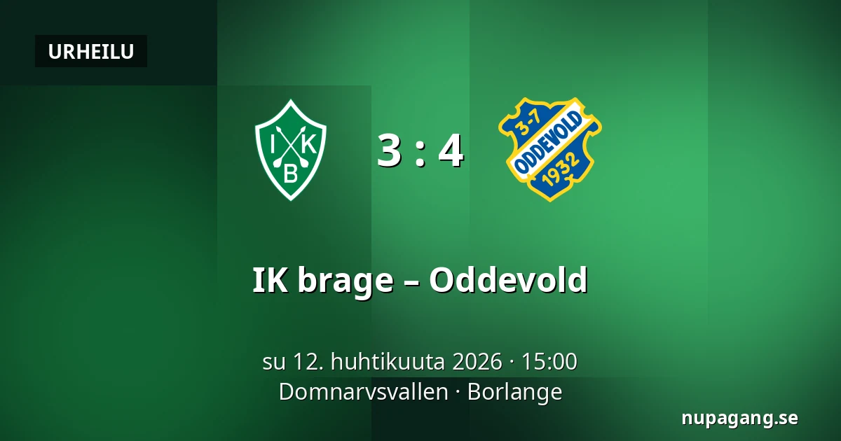 IK brage – Oddevold — Domnarvsvallen, Borlange