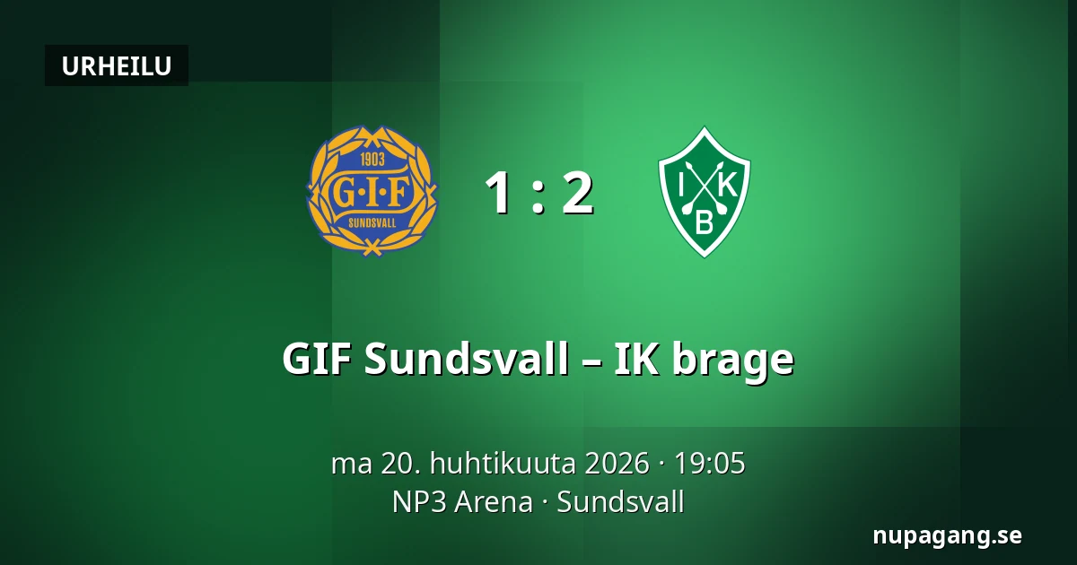 GIF Sundsvall – IK brage — NP3 Arena, Sundsvall