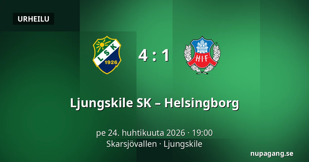 Ljungskile SK – Helsingborg — Skarsjövallen, Uddevalla
