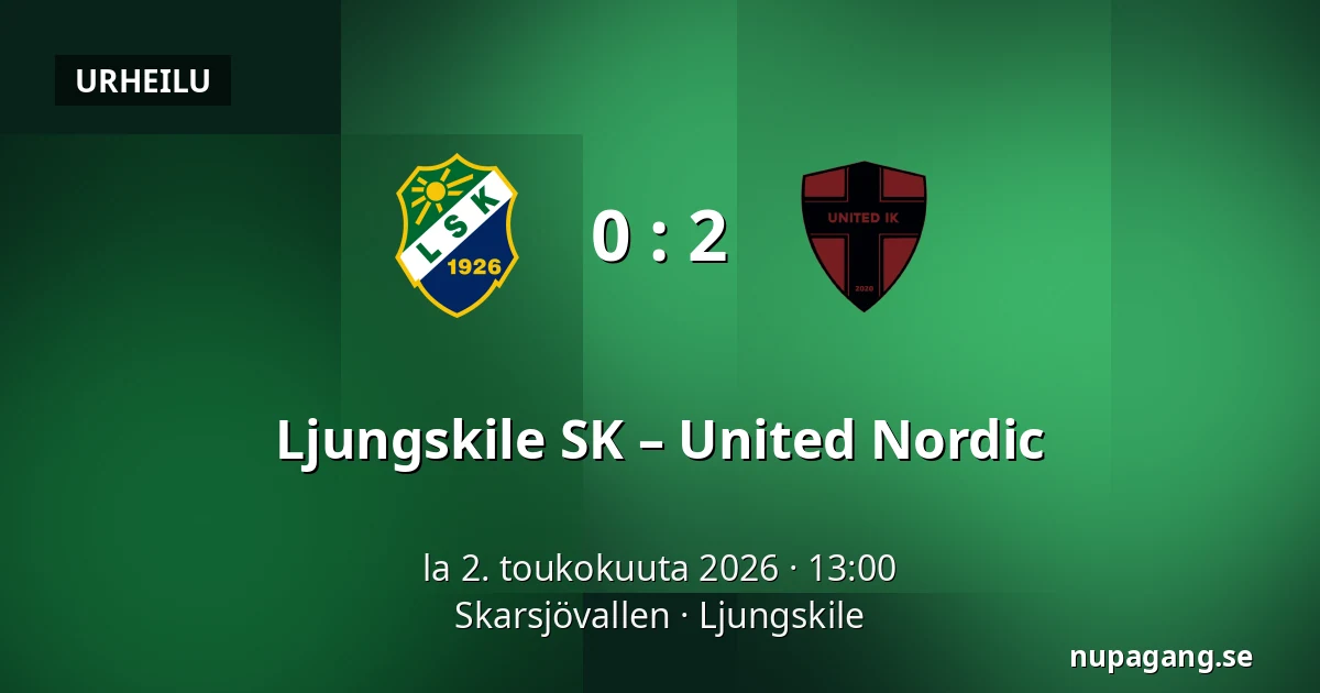 Ljungskile SK – United Nordic — Skarsjövallen, Uddevalla