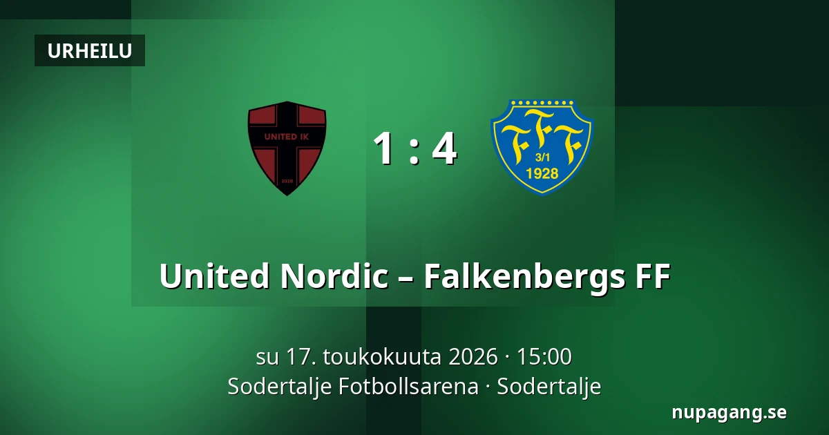 United Nordic – Falkenbergs FF — Sodertalje Fotbollsarena, Sodertalje