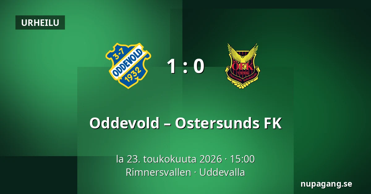 Oddevold – Ostersunds FK — Rimnersvallen, Uddevalla