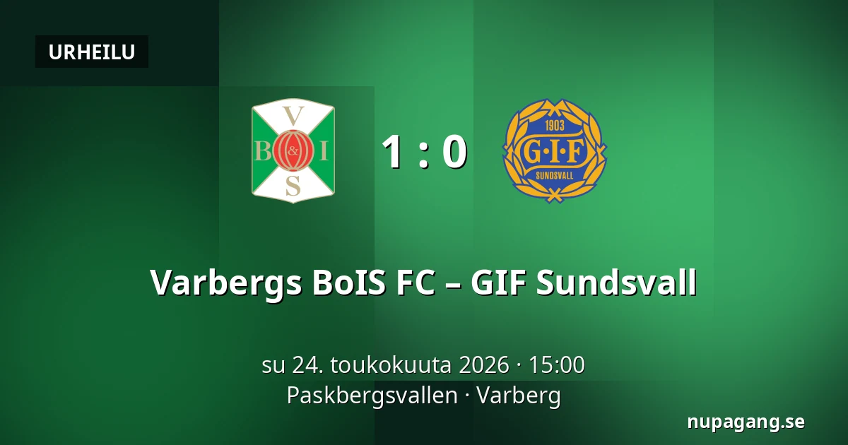 Varbergs BoIS FC – GIF Sundsvall — Paskbergsvallen, Varberg
