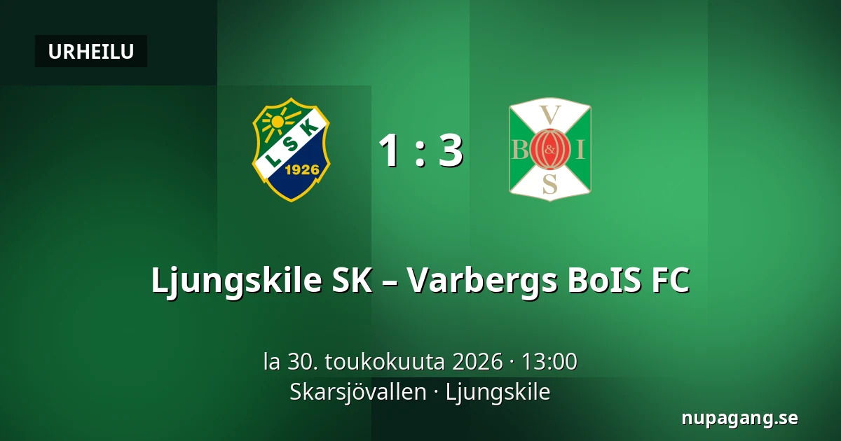 Ljungskile SK – Varbergs BoIS FC — Skarsjövallen, Uddevalla