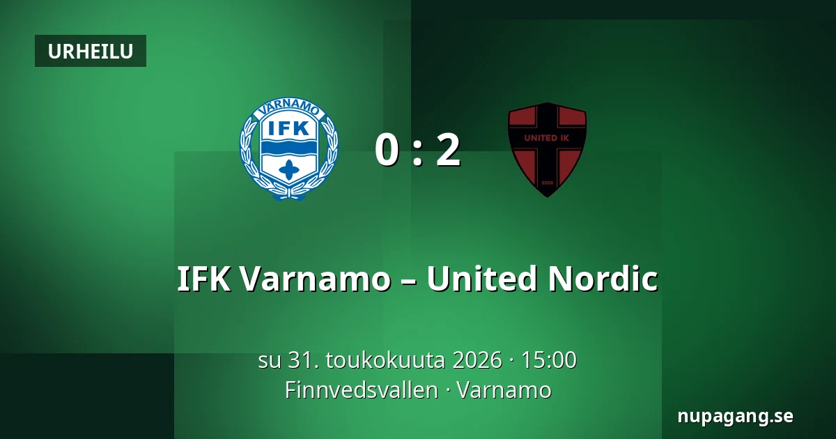 IFK Varnamo – United Nordic — Finnvedsvallen, Varnamo
