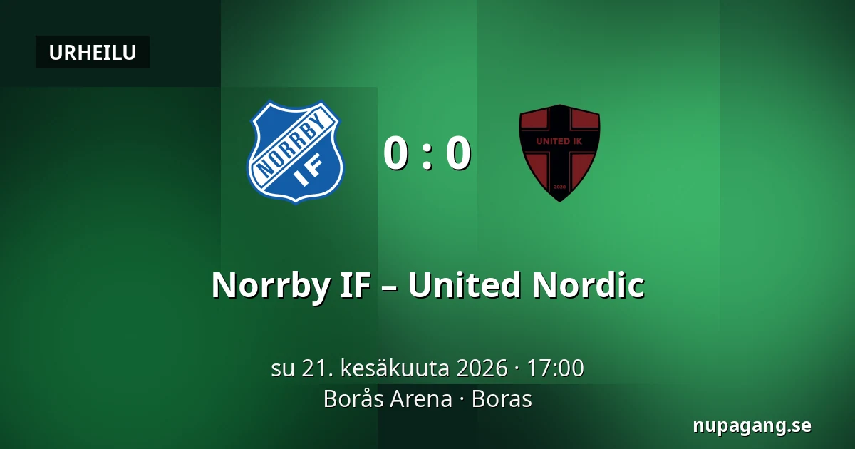 Norrby IF – United Nordic — Borås Arena, Boras