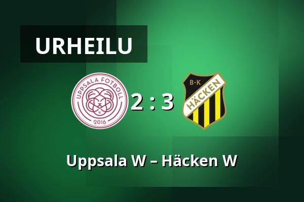Uppsala W – Häcken W — Balinge IP Konstgras, Uppsala