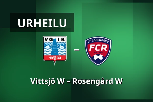 Vittsjö W – Rosengård W — Vittsjo, Vittsjo
