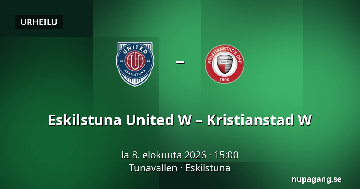 Eskilstuna United W – Kristianstad W — Tunavallen, Eskilstuna