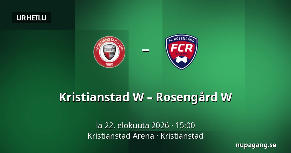 Kristianstad W – Rosengård W — Kristianstad Arena, Kristianstad