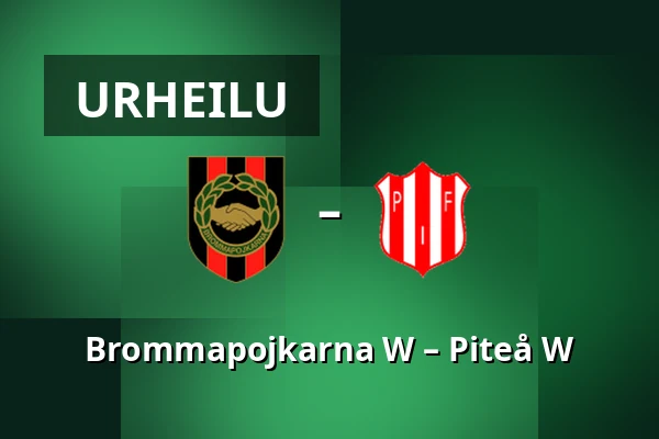 Brommapojkarna W – Piteå W — Grimsta IP, Tukholma